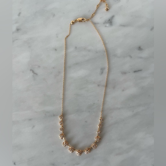 Henri Bendel Pavé Rose Gold Rosette Necklace - Picture 2 of 2